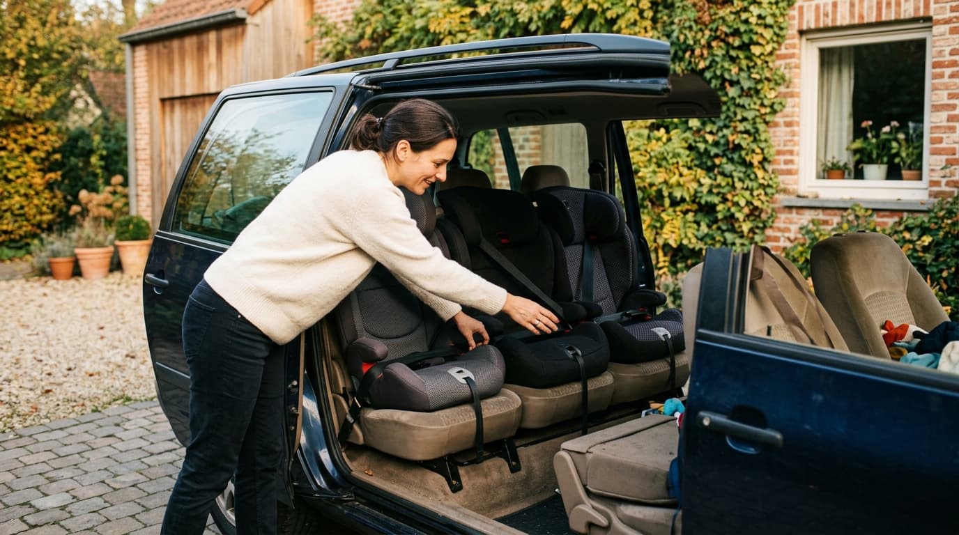 Voiture 7 places pour 3 sièges-auto de front : lesquelles ?